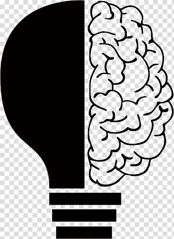 Incandescent light bulb Brain Lamp , light transparent background PNG clipart