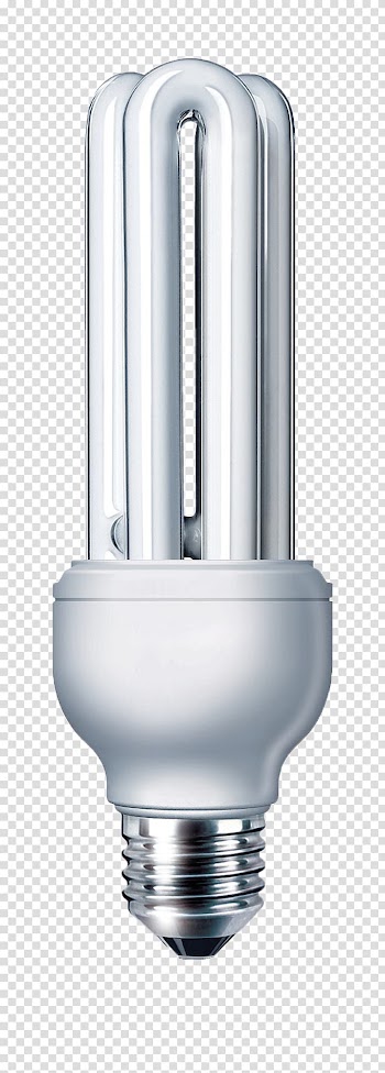 Incandescent light bulb Compact fluorescent lamp Philips Lighting, Real three fluorescent light bulb standard port transparent background PNG clipart
