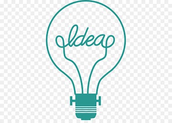 Incandescent light bulb Creativity Idea - Vector painted flat bulb 