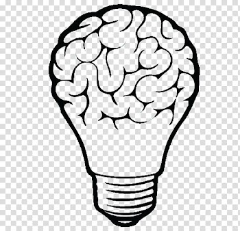 Incandescent light bulb Drawing Brain, light transparent background PNG clipart