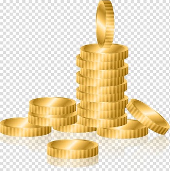 Incandescent light bulb Euclidean , Gold coins transparent background PNG clipart
