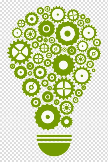 Incandescent light bulb Gear , innovation transparent background PNG clipart