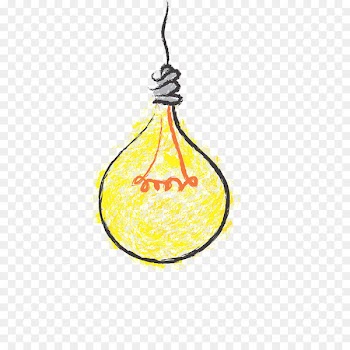 Incandescent light bulb Lamp - Painted yellow light bulb 