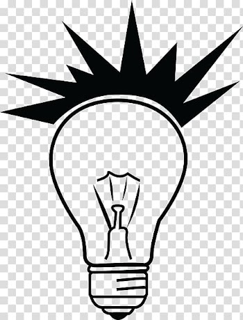 Incandescent light bulb Lamp Silhouette , light transparent background PNG clipart