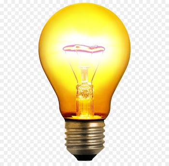 Incandescent light bulb Lighting Invention Clip art - yellow light bulb PNG image 
