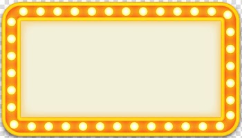 Incandescent light bulb Neon lamp Lighting, Orange neon signs, gold and yellow neon signage frame transparent background PNG clipart