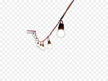 Incandescent light bulb Rope Light fixture - Bulb hanging on a rope 