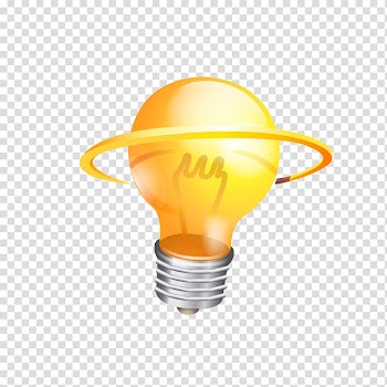 Incandescent light bulb Yellow Lamp, Yellow light bulb transparent background PNG clipart