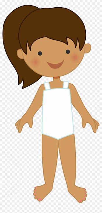 Inch Cliparts - Human Body Girl Clipart