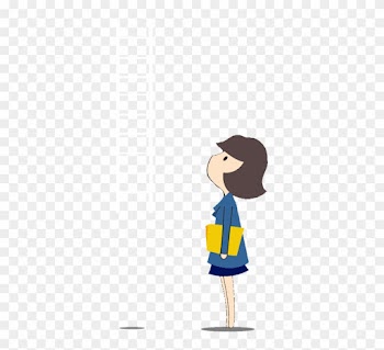 Inclusive Growth - Girl Looking Up Clipart