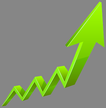 Increase Arrow Green Transparent PNG Clip Art Image | Gallery ...