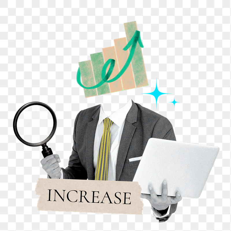 Increase word png sticker, growing | Free PNG - rawpixel