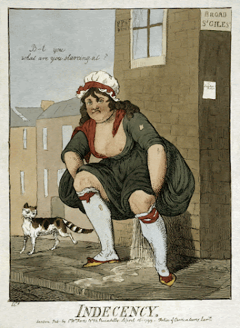"Indecency" Cartoon print showing a woman | Free Photo - rawpixel
