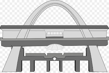 Independence Arch Black Star Square Architecture Accra - Curved door 