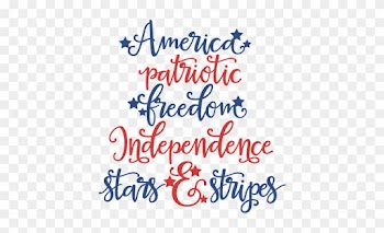Independence Word Set Svg Scrapbook Cut File Cute Clipart - Scalable Vector Graphics