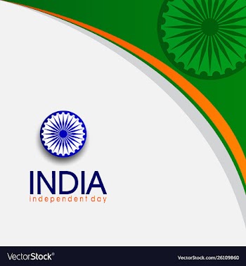 Independent country baground day india vector image