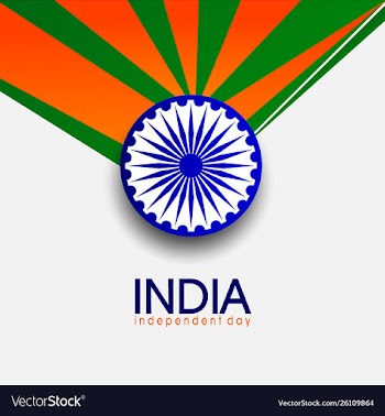 Independent country baground day india vector image