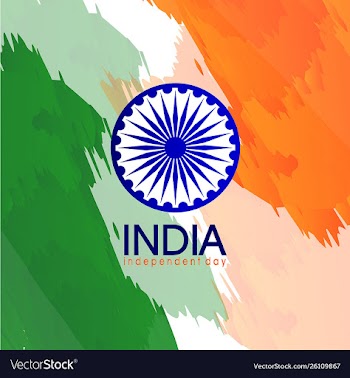 Independent country baground day india vector image