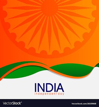 Independent country baground day india vector image