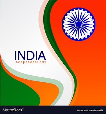 Independent country baground day india vector image