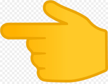 Index Finger, Emoji, Finger, Yellow PNG