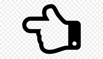 Index finger Hand Sign Point - indicator arrow 