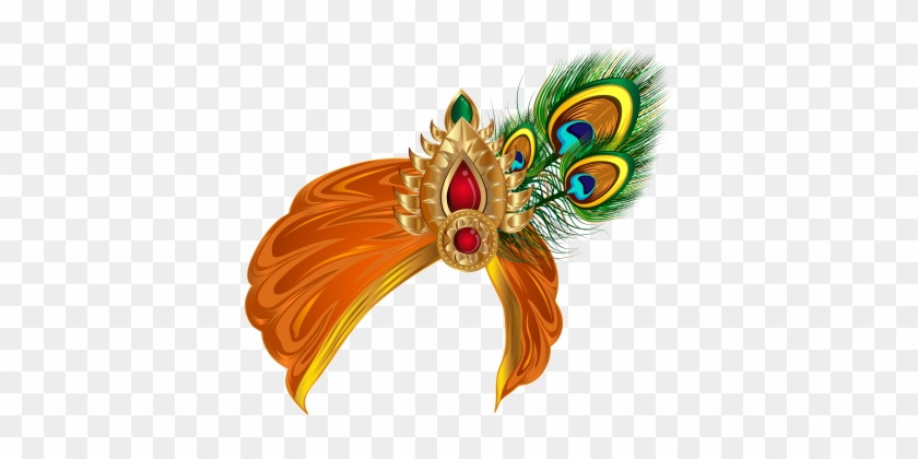 India Bling Turban Free Png Clip Art Image - Krishna Pagdi Png