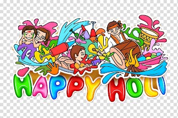 India Cartoon Illustration, India color graffiti festival transparent background PNG clipart