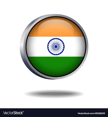 india flag button