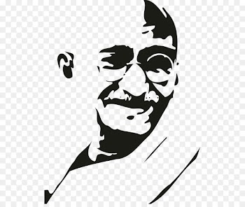India Gandhi Jayanti Stencil Gandhi: My Life is My Message - India 