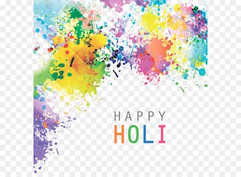 India Holi Illustration - Vector watercolor splash pattern 