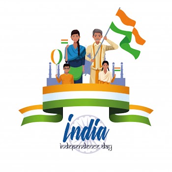 India independence day card Free Vector