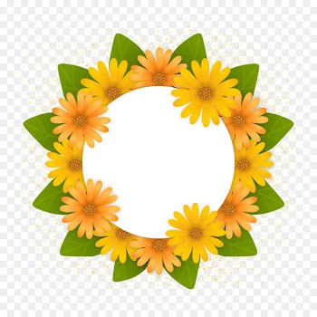 India Onam Illustration - Vector chrysanthemum wreath of green leaves 