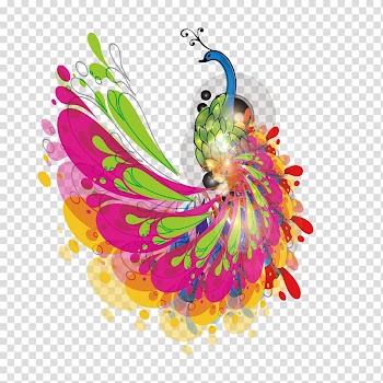 India Republic Day Wish January 26 , Watercolor peacock pattern transparent background PNG clipart