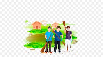India Swachh Bharat Abhiyan Royalty-free Clip art - Cartoon man 