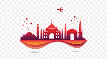 India Tourism Euclidean vector Skyline - Vector India City 