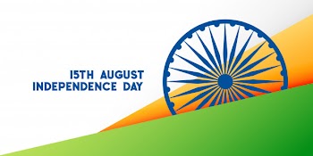 Indian country happy independence day creative background Free Vector