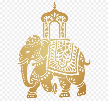 Indian elephant Elephant Festival Clip art - Decorative Indian Elephant Transparent Clip Art Image 
