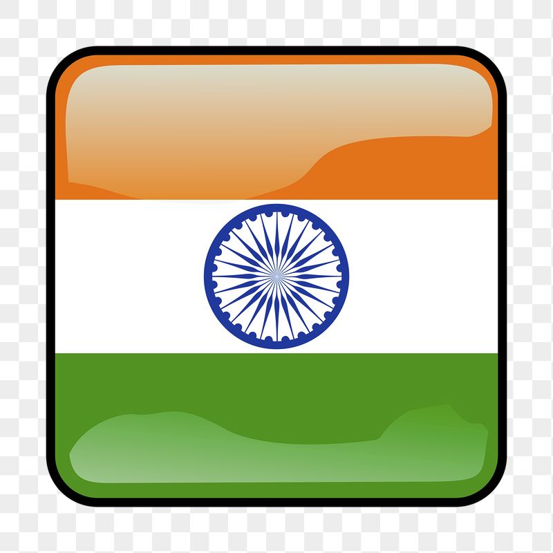 Indian flag icon png sticker, | Free PNG - rawpixel