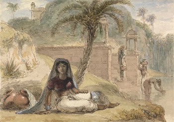 Indian Girl Seated by a River | Free Photo - rawpixel