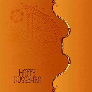 Indian happy dussehra festival Free Vector