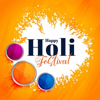 Indian happy holi festival attractive background Free Vector