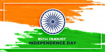 Indian happy independence day in watercolor style Free Vector