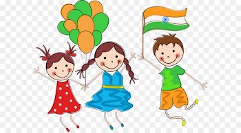 Indian Independence Day Child Republic Day - Vector Student Balloon 
