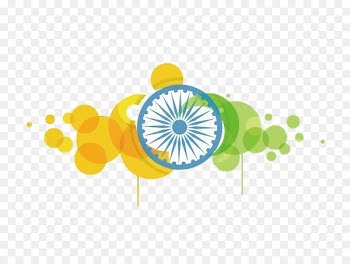 Indian Independence Day Flag of India August 15 - Vector circular stitching India Independence Day 