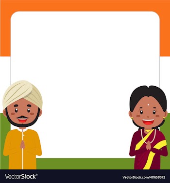 indian independence day with blank board