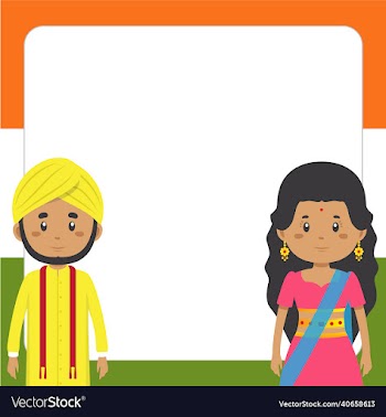 indian independence day with blank board