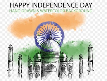 Indian independence movement Indian Independence Day Drawing - Vector hand-painted India Independence Day 