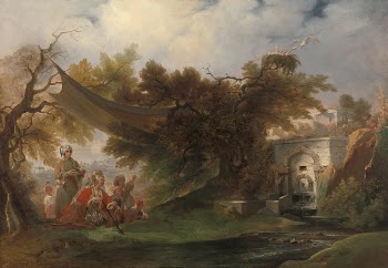 Indian Landscape with Figures near a Stream | Free Photo - rawpixel