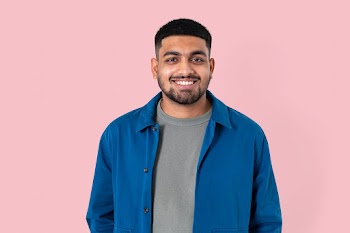Indian man smiling cheerful expression… | Free stock photo | High Resolution image